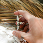 Cairn Ring in Ocean Jasper (Size 9) - Golden Road Crafted