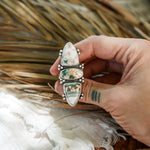 Cairn Ring in Ocean Jasper (Size 9) - Golden Road Crafted
