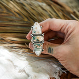 Cairn Ring in Ocean Jasper (Size 9) - Golden Road Crafted
