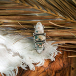 Cairn Ring in Ocean Jasper (Size 9) - Golden Road Crafted