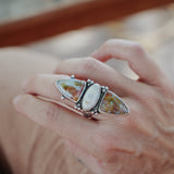 Cairn Ring in Ocean Jasper (Size 9) - Golden Road Crafted