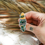 Cairn Ring in Ocean Jasper (Size 9) - Golden Road Crafted