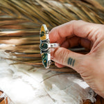 Cairn Ring in Ocean Jasper (Size 9) - Golden Road Crafted