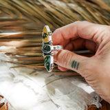 Cairn Ring in Ocean Jasper (Size 9) - Golden Road Crafted