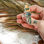 Cairn Ring in Ocean Jasper (Size 9) - Golden Road Crafted