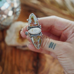 Cairn Ring in Ocean Jasper (Size 9) - Golden Road Crafted