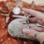 Cairn Ring in Rainbow Moonstone, Scenic Agate & Hubei + Sonoran Mtn Turquoise (Size 9.25) - Golden Road Crafted