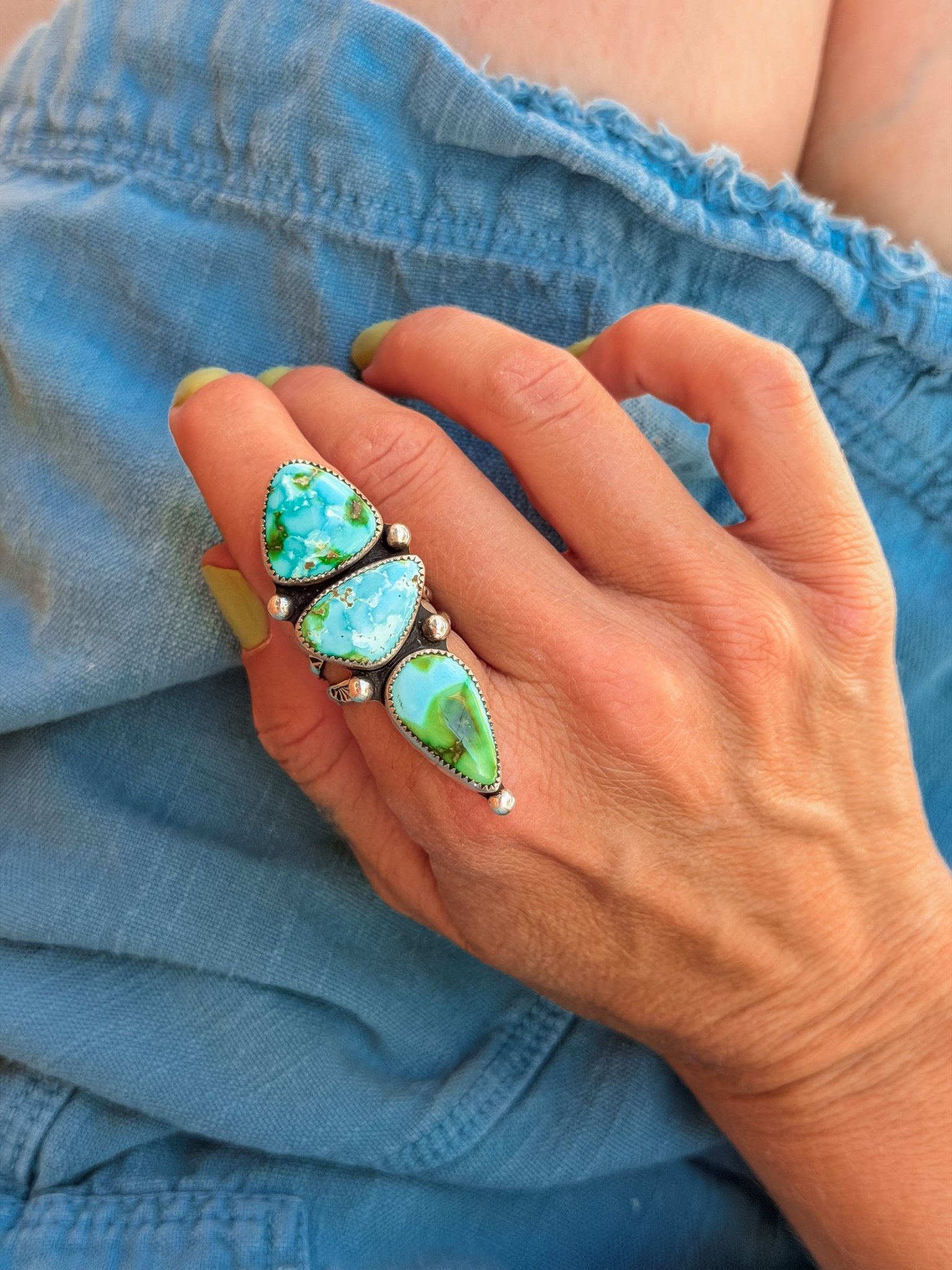 Cairn Ring in Sonoran Mtn (Size 7.5) - Golden Road Crafted