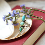 Cairn Ring in Sonoran Mtn Turquoise (Size 7.5) - Golden Road Crafted