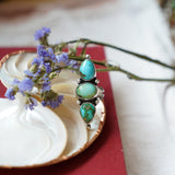Cairn Ring in Sonoran Mtn Turquoise (Size 7.5) - Golden Road Crafted
