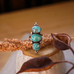 Cairn Ring in Whitewater Turquoise (Size 7.5) - Golden Road Crafted