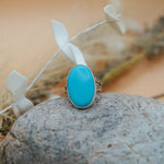 Campitos Turquoise Ring (Size 9) - Golden Road Crafted