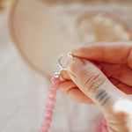 Charm Keeper in Rose Quartz - Golden Road Crafted