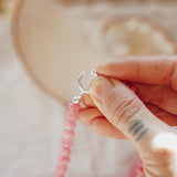 Charm Keeper in Rose Quartz - Golden Road Crafted