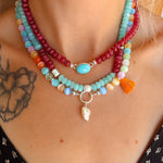 Charm Keeper in Rose Quartz - Golden Road Crafted