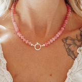 Charm Keeper in Rose Quartz - Golden Road Crafted