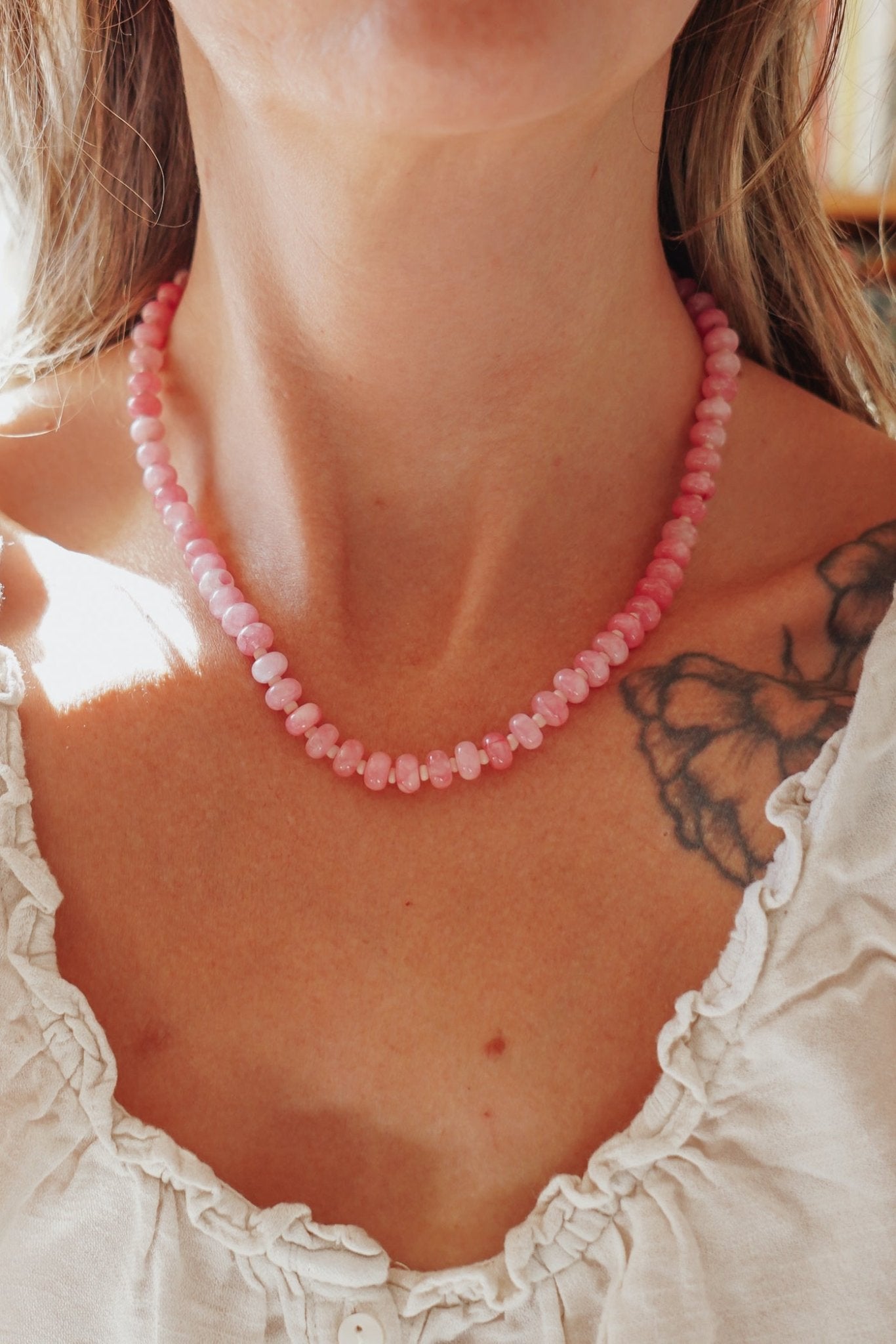Charm Keeper in Rose Quartz - Golden Road Crafted