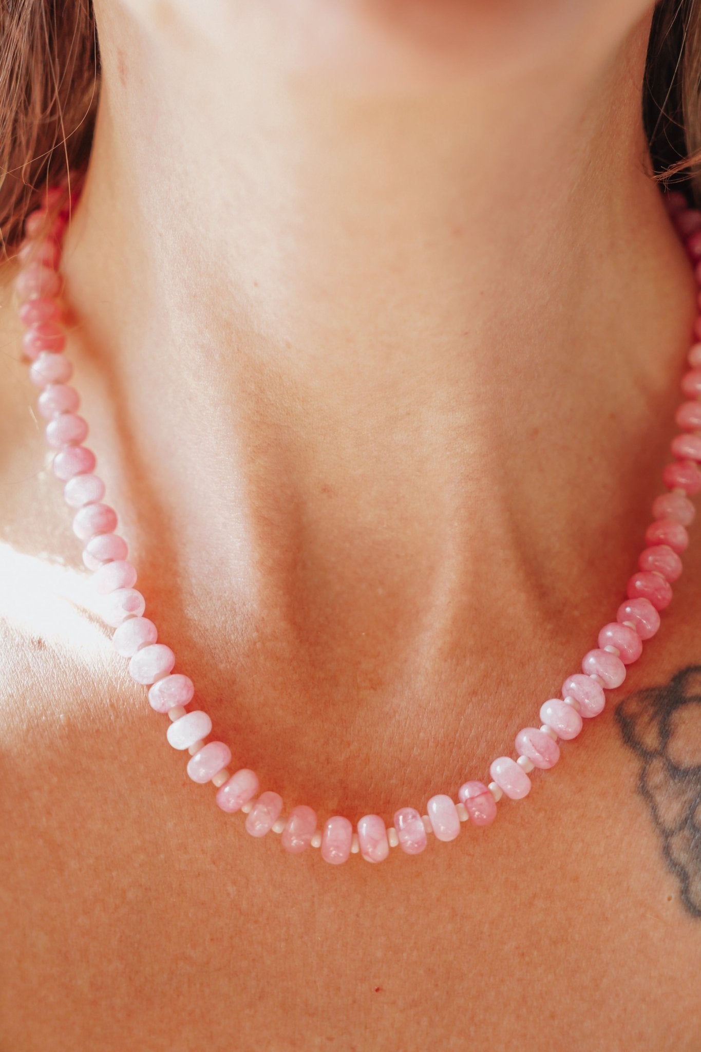 Charm Keeper in Rose Quartz - Golden Road Crafted
