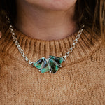 Choker in Royston Turquoise - Golden Road Crafted
