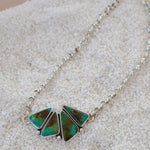 Choker in Royston Turquoise - Golden Road Crafted