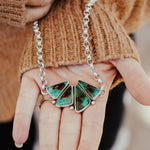Choker in Royston Turquoise - Golden Road Crafted