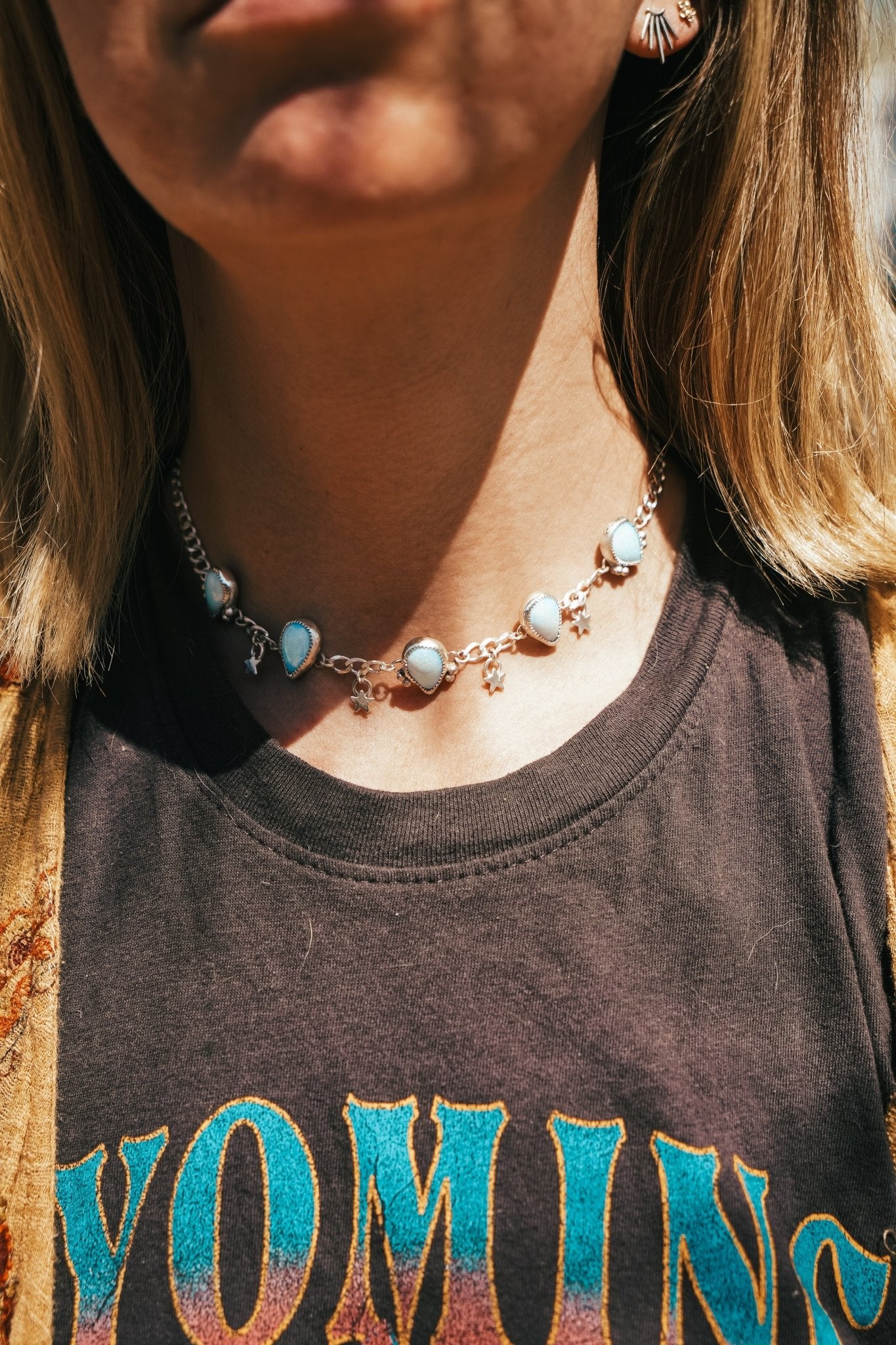 Choker in Sterling Opal - Golden Road Crafted