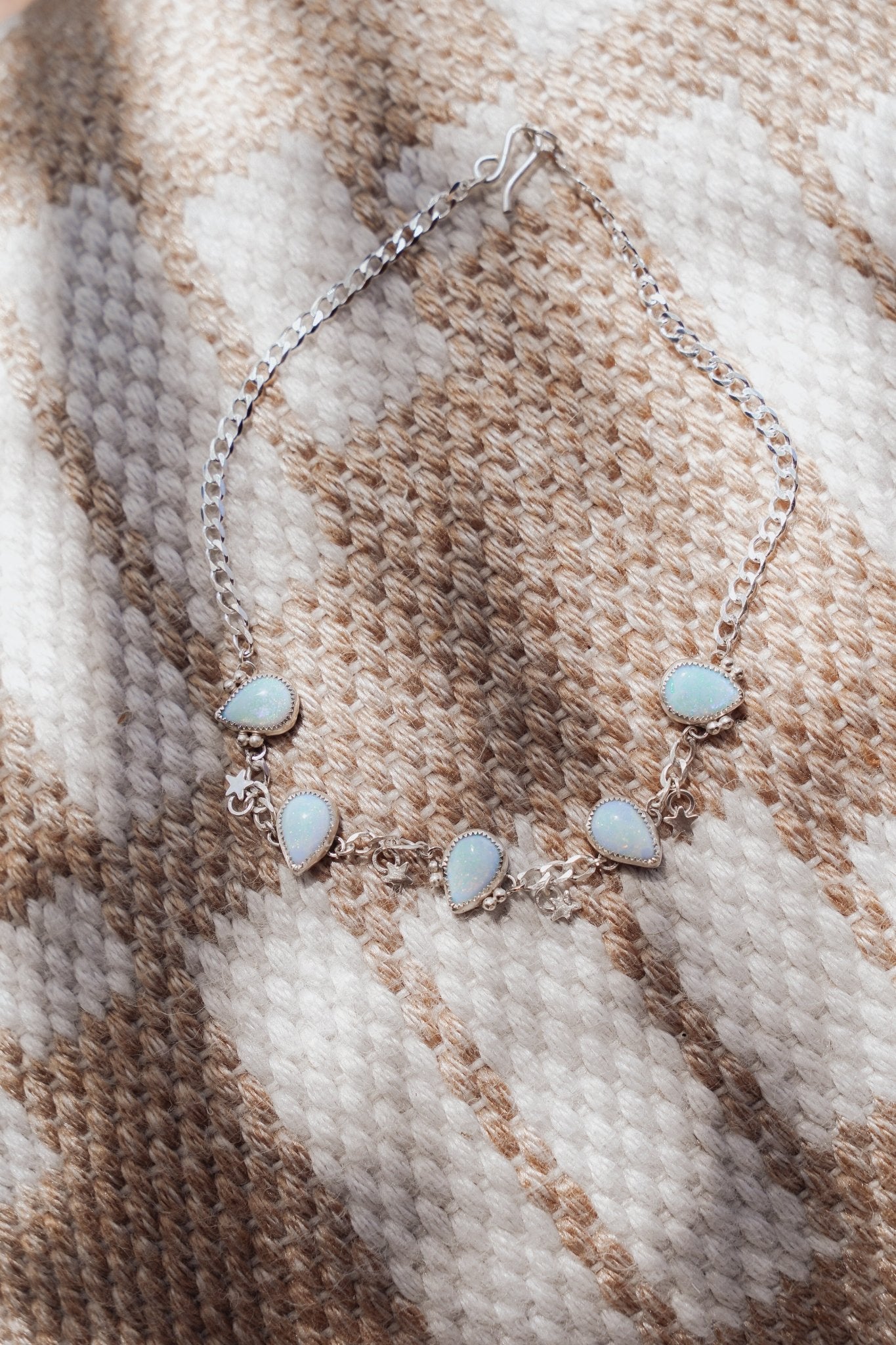 Choker in Sterling Opal - Golden Road Crafted