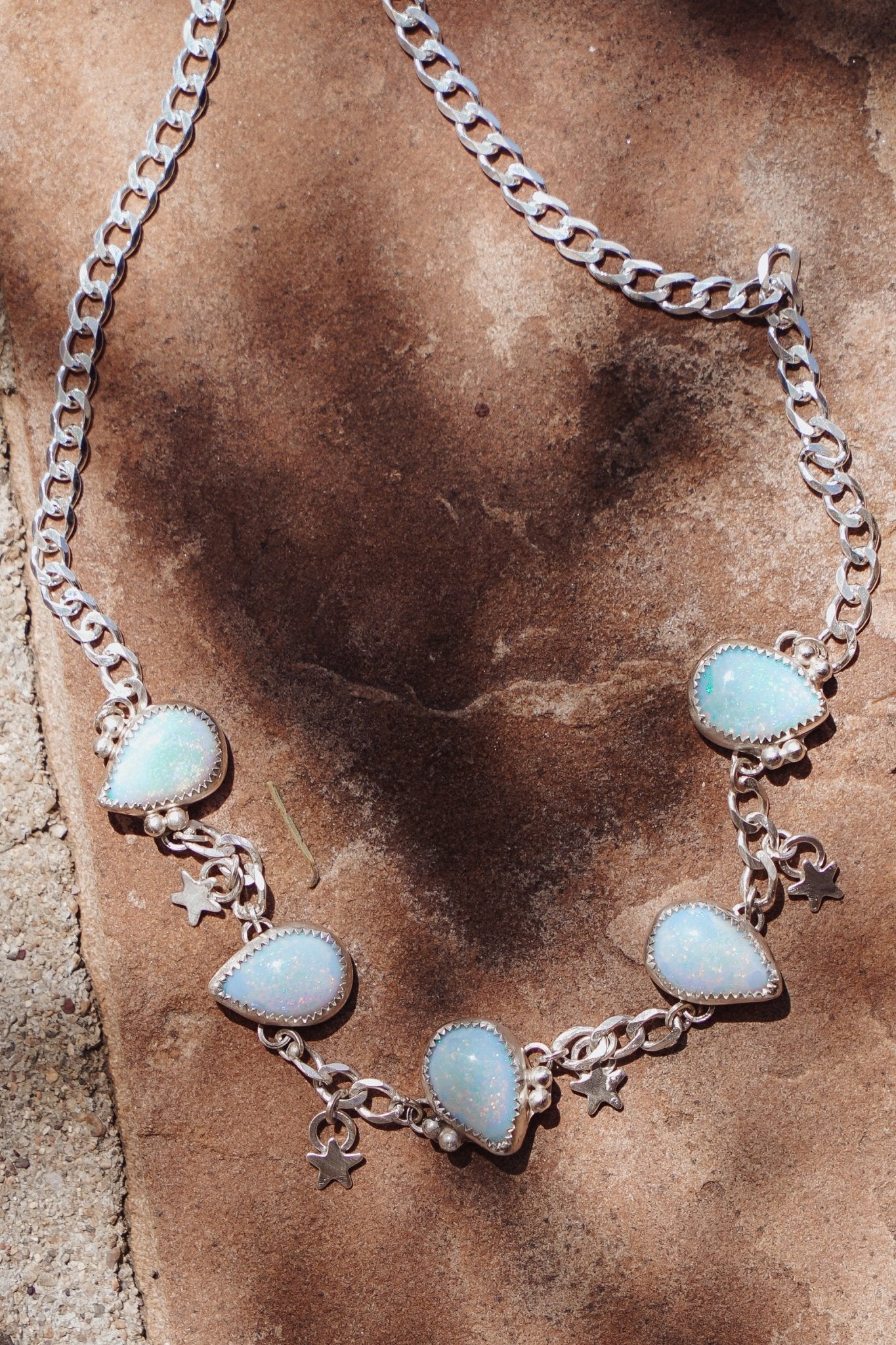 Choker in Sterling Opal - Golden Road Crafted