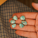 Cluster Earrings in Whitewater Turquoise - Golden Road Crafted