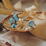 Cluster Wrap Cuff in Golden Hills Turquoise - Golden Road Crafted