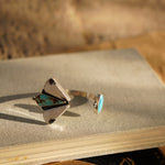 Cluster Wrap Cuff in No. 8, White Buffalo, & Hubei Turquoise - Golden Road Crafted