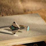 Cluster Wrap Cuff in No. 8, White Buffalo, & Hubei Turquoise - Golden Road Crafted