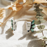 Cluster Wrap Cuff in White Buffalo & Kingman Turquoise - Golden Road Crafted