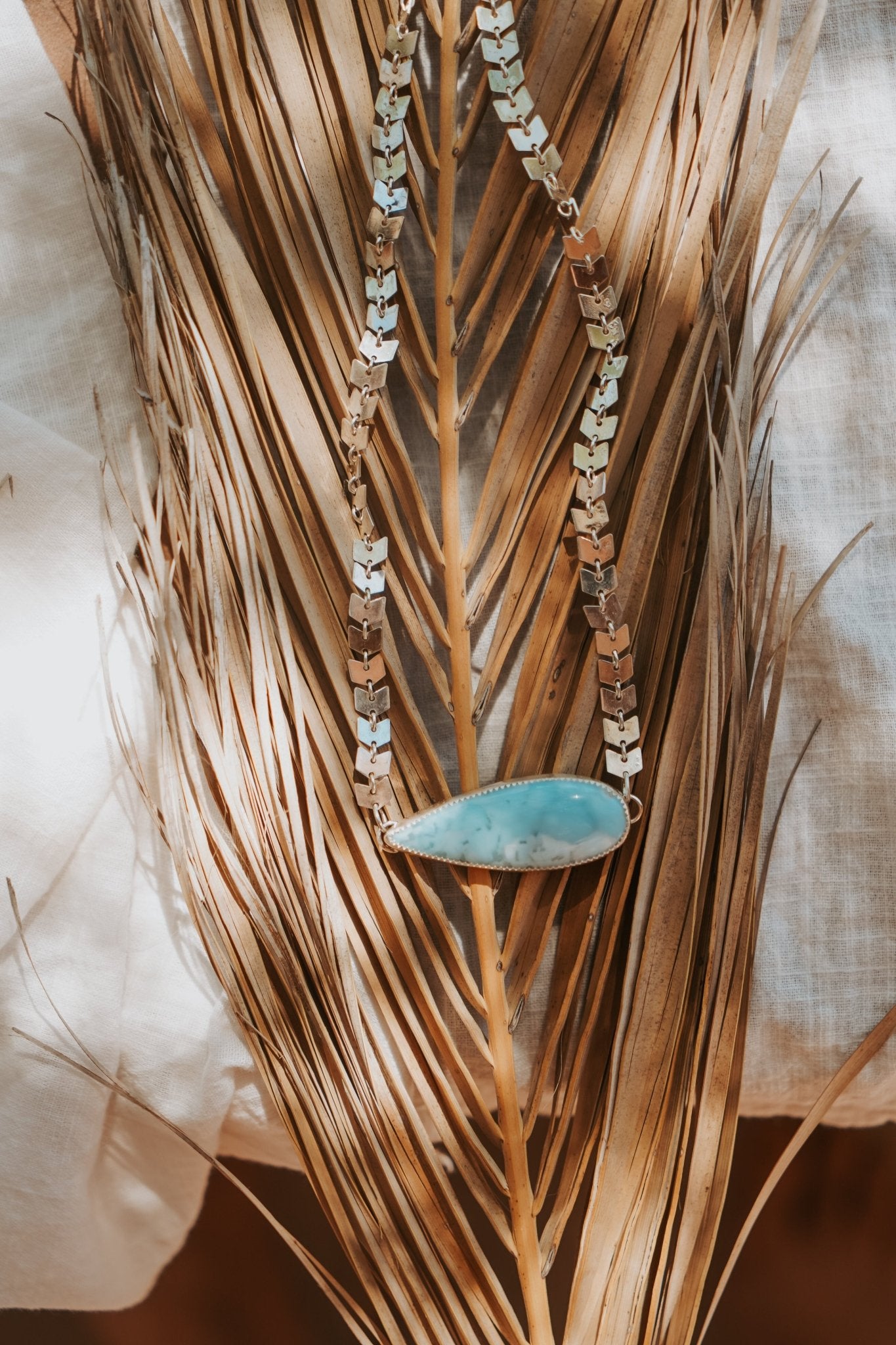 Cosmic Choker in Larimar - Golden Road Crafted