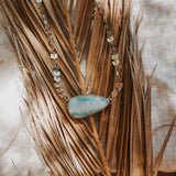 Cosmic Choker in Larimar - Golden Road Crafted