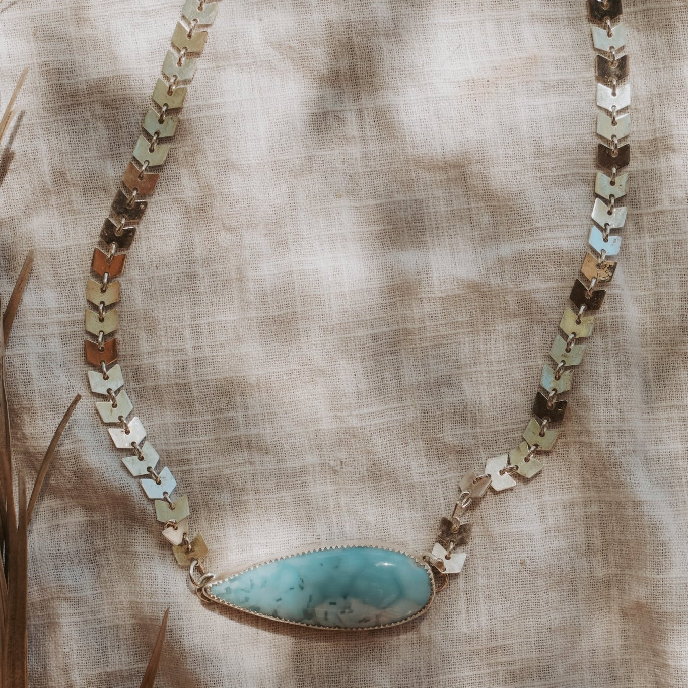 Cosmic Choker in Larimar - Golden Road Crafted