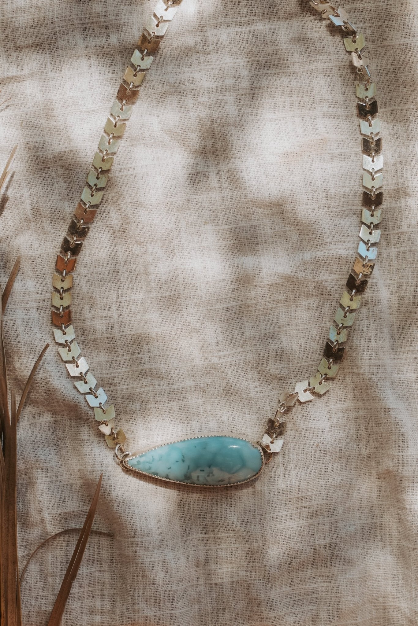 Cosmic Choker in Larimar - Golden Road Crafted