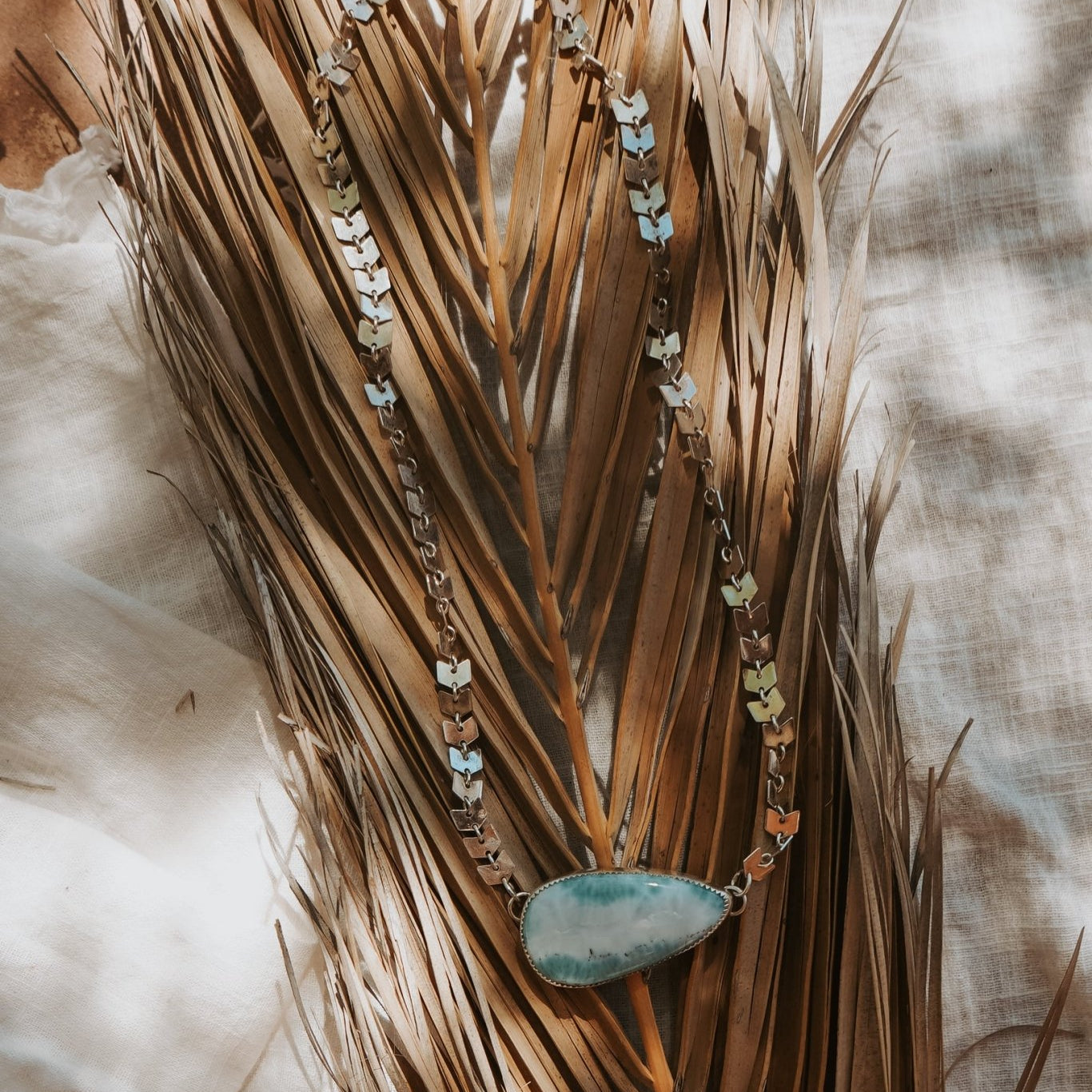 Cosmic Choker in Larimar - Golden Road Crafted