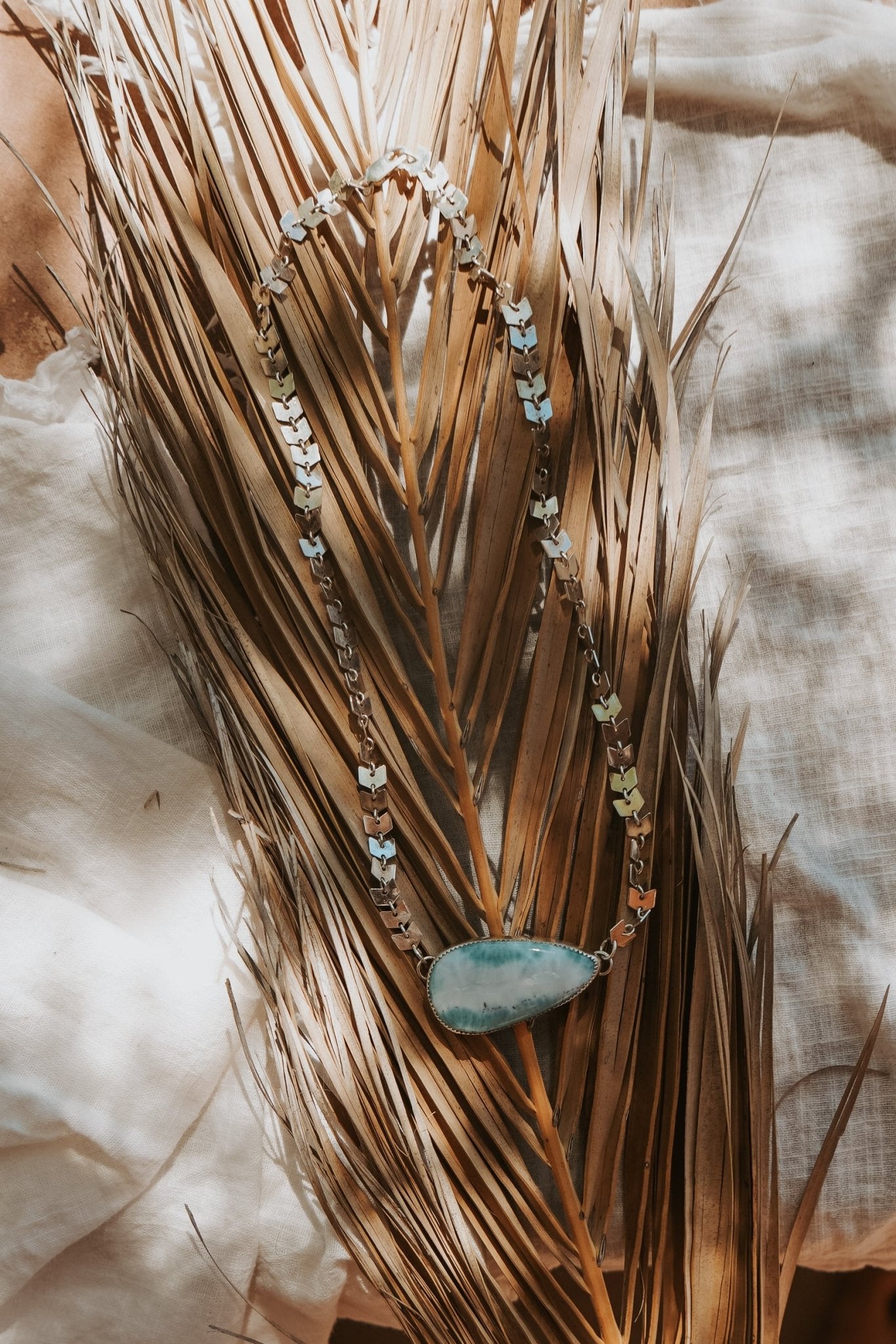 Cosmic Choker in Larimar - Golden Road Crafted