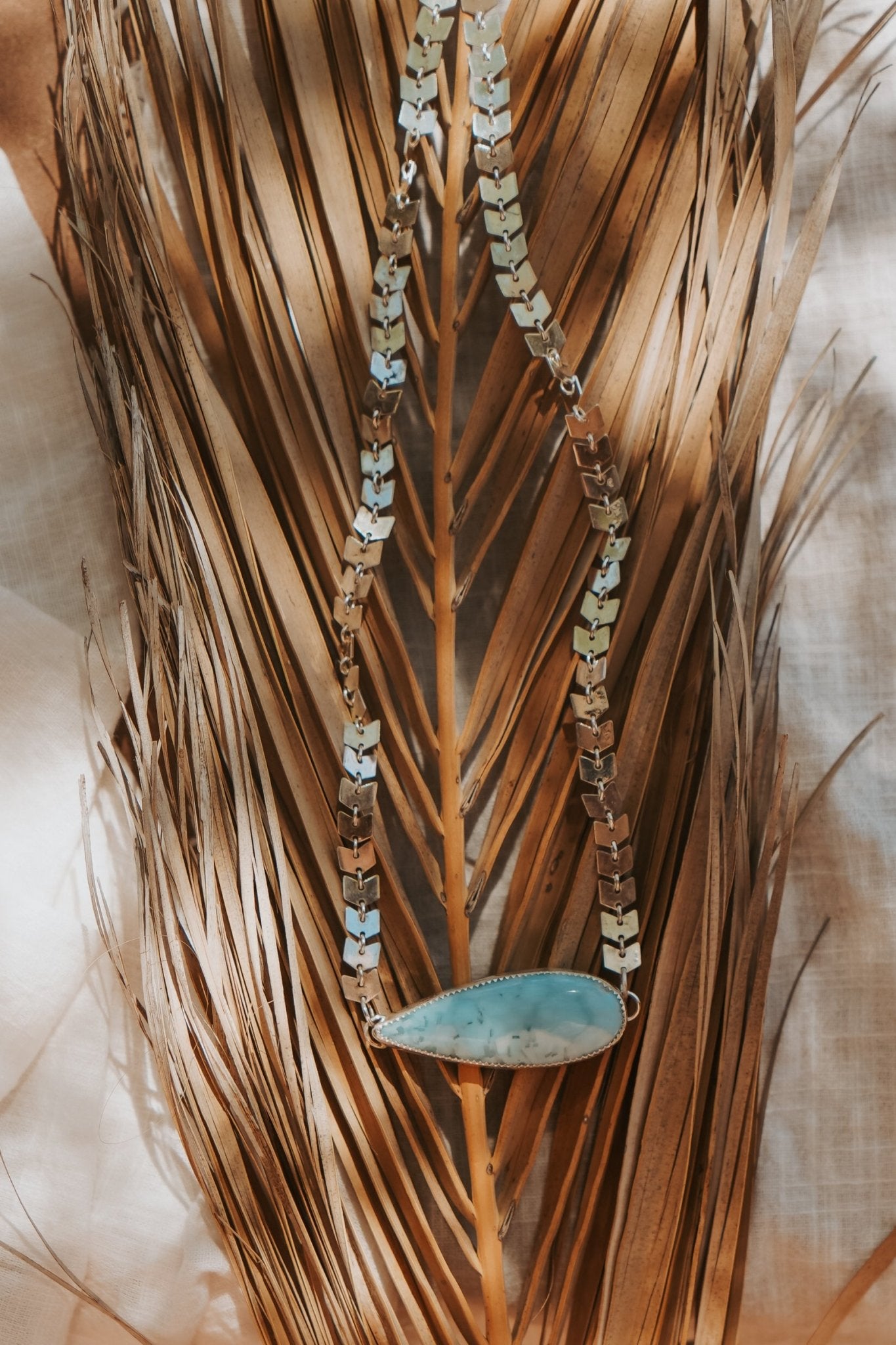 Cosmic Choker in Larimar - Golden Road Crafted