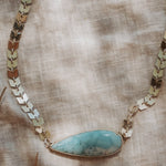 Cosmic Choker in Larimar - Golden Road Crafted
