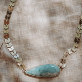 Cosmic Choker in Larimar - Golden Road Crafted