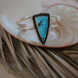 Cuff in Kingman Turquoise - Golden Road Crafted