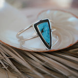 Cuff in Kingman Turquoise - Golden Road Crafted
