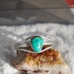 Cuff in Royston Turquoise - Golden Road Crafted