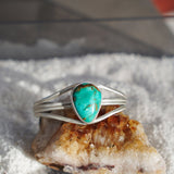 Cuff in Royston Turquoise - Golden Road Crafted