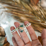 Curb Chain Bracelet in Ocean Jasper - Golden Road Crafted