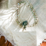 Curb Chain Bracelet in Ocean Jasper - Golden Road Crafted
