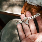 Curb Chain Bracelet in Ocean Jasper - Golden Road Crafted