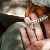 Curb Chain Bracelet in Ocean Jasper - Golden Road Crafted